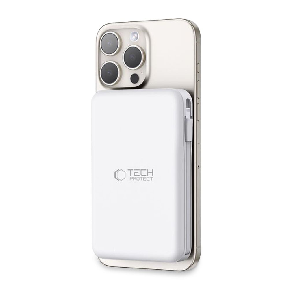 POWERBANK TECH-PROTECT PB31 LIFEMAG MAGSAFE POWER BANK 10000MAH BIAŁY