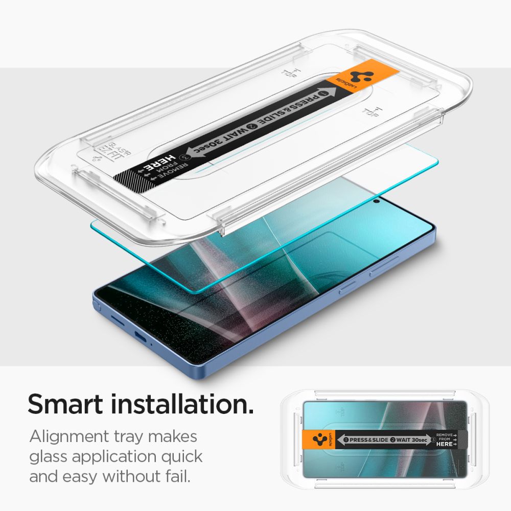 SZKŁO HARTOWANE SPIGEN GLAS.TR ”EZ FIT” HD 2-PACK SAMSUNG GALAXY S25 ULTRA CLEAR