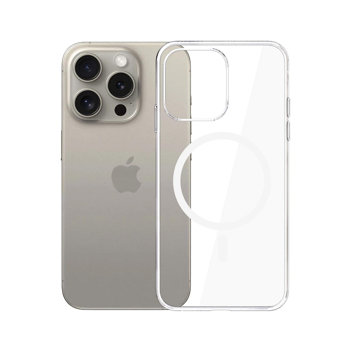 ETUI APPLE IPHONE 15 PRO - 3MK CLEAR MAGCASE