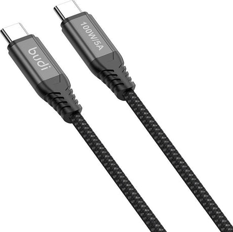 KABEL USB C DO USB C BUDI 100W 3M CZARNY