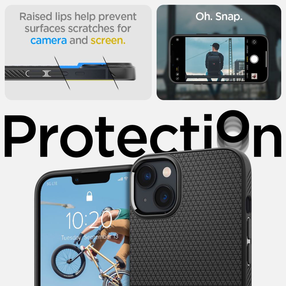 ETUI SPIGEN LIQUID AIR IPHONE 14 CZARNE