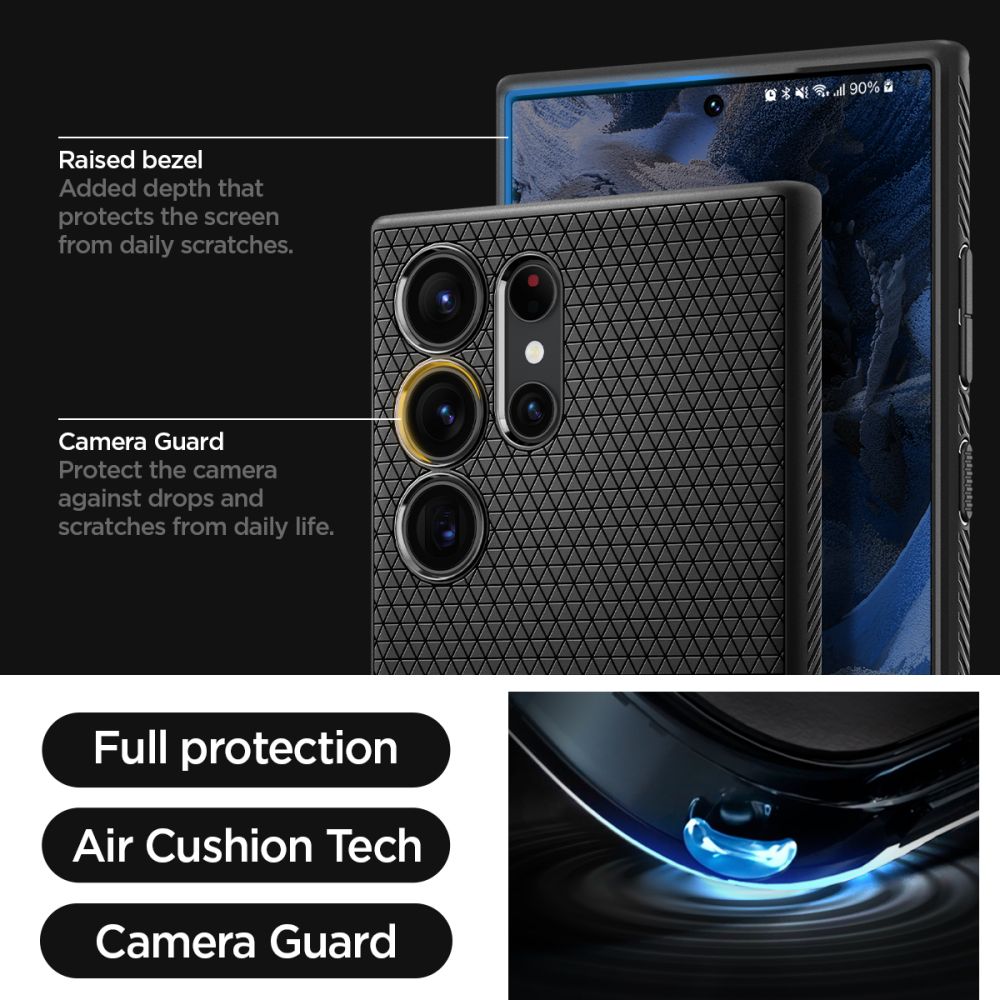 ETUI SPIGEN LIQUID AIR SAMSUNG GALAXY S23 ULTRA CZARNE