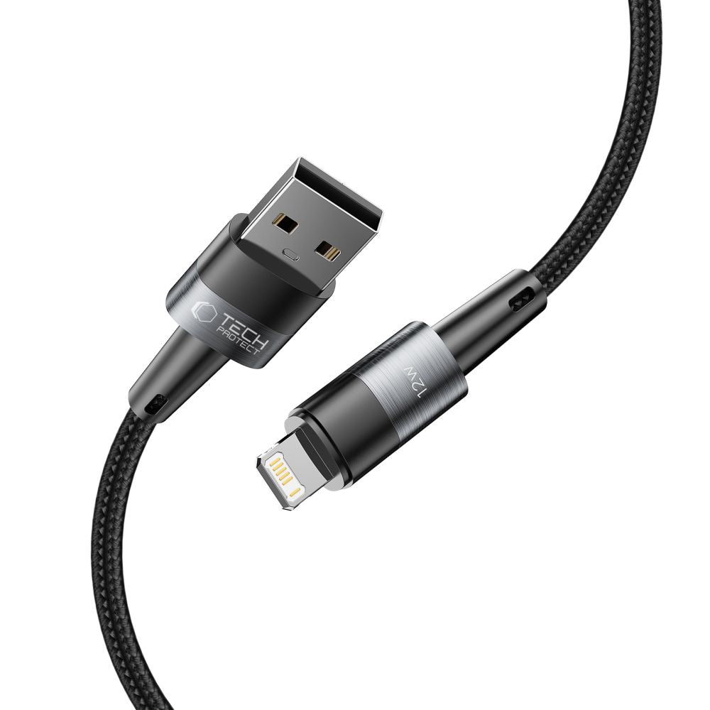 KABEL TECH-PROTECT ULTRABOOST LIGHTNING CABLE 12W/2.4A 25CM SZARY