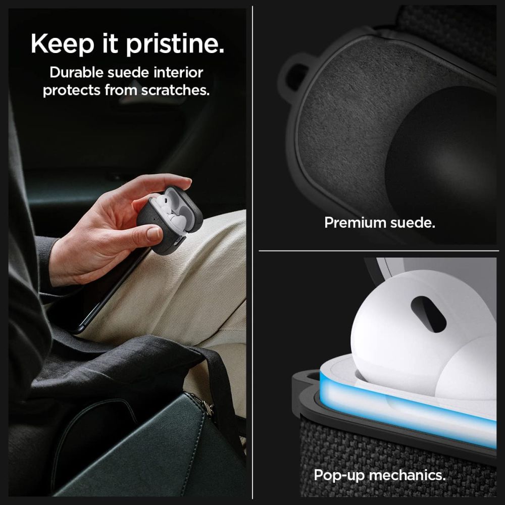 ETUI NA SŁUCHAWKI SPIGEN URBAN FIT APPLE AIRPODS PRO 1 / 2 CZARNE