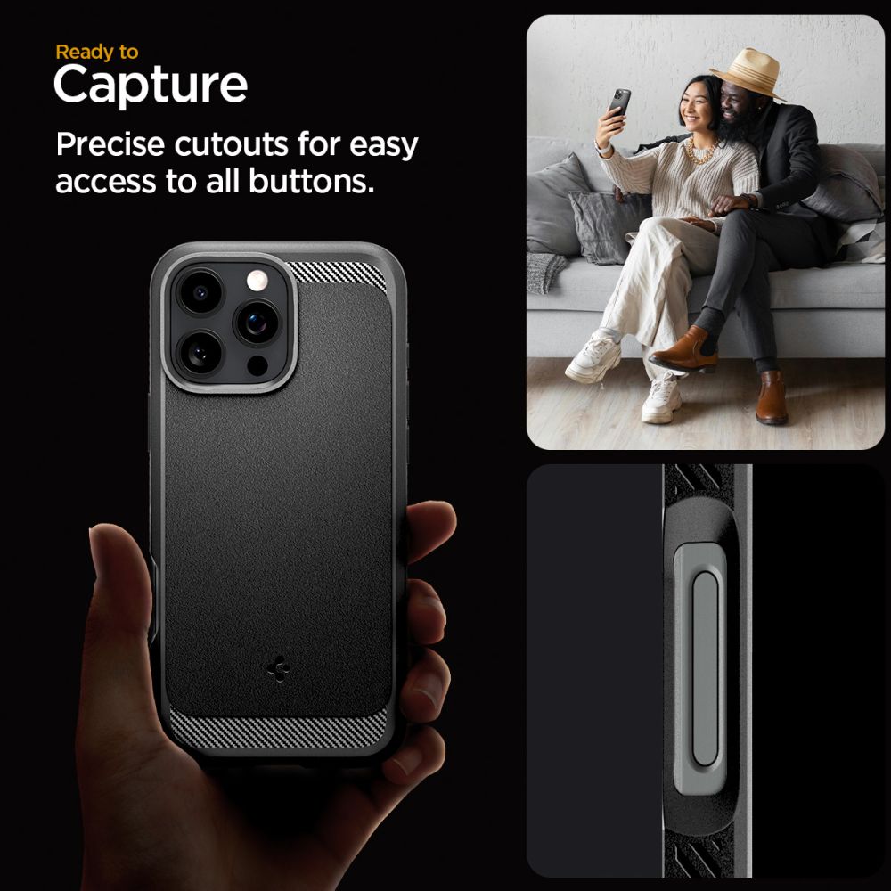 ETUI SPIGEN RUGGED ARMOR MAG MAGSAFE IPHONE 16 PRO MAX CZARNE