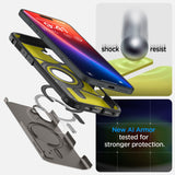 ETUI SPIGEN TOUGH ARMOR MAG MAGSAFE IPHONE 16 GUNMETAL SZARE