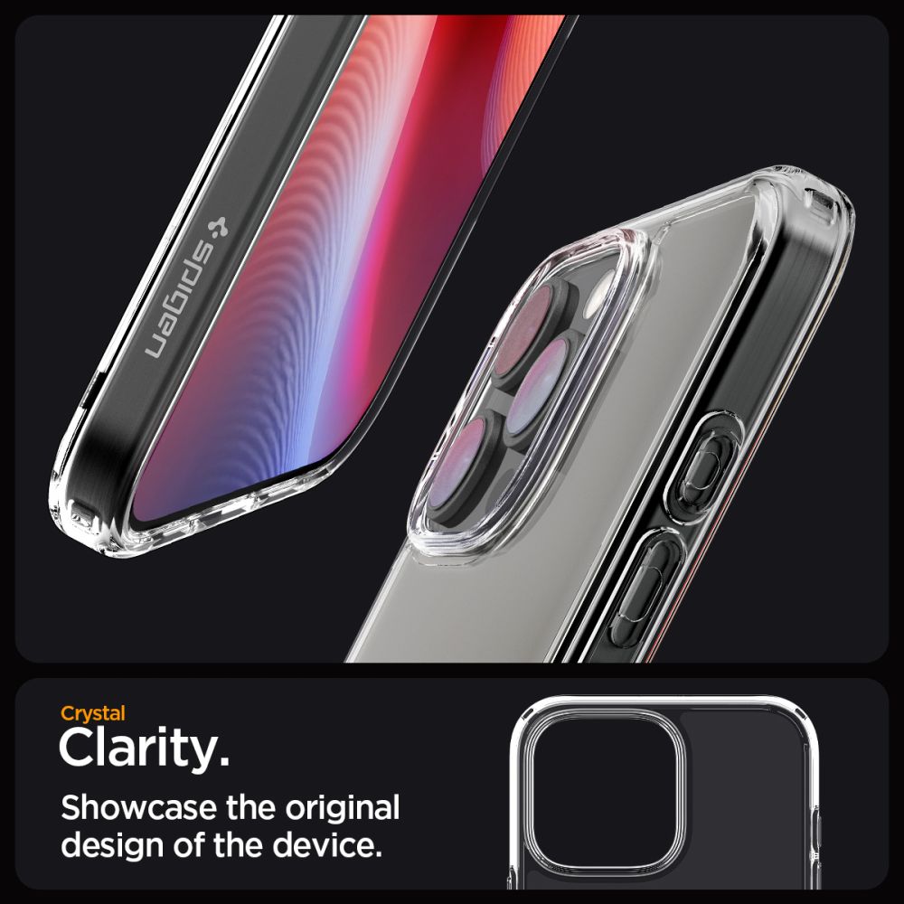 ETUI SPIGEN ULTRA HYBRID IPHONE 16 PRO CRYSTAL CLEAR TRANSPARETNE