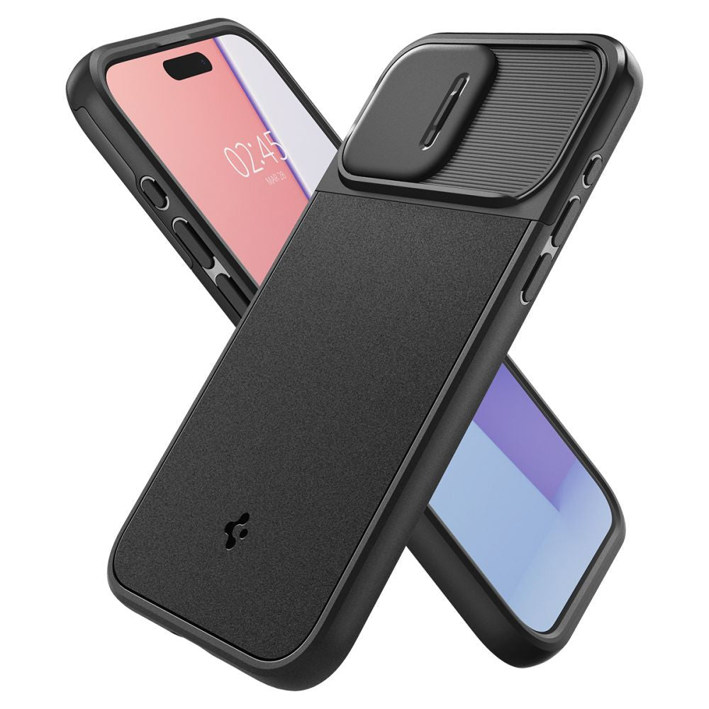 ETUI SPIGEN OPTIK ARMOR MAG MAGSAFE IPHONE 15 PRO BLACK CZARNE