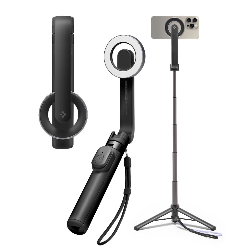 SELFIE STICK TRIPOD SPIGEN S571W MAGSAFE BLUETOOTH CZARNY