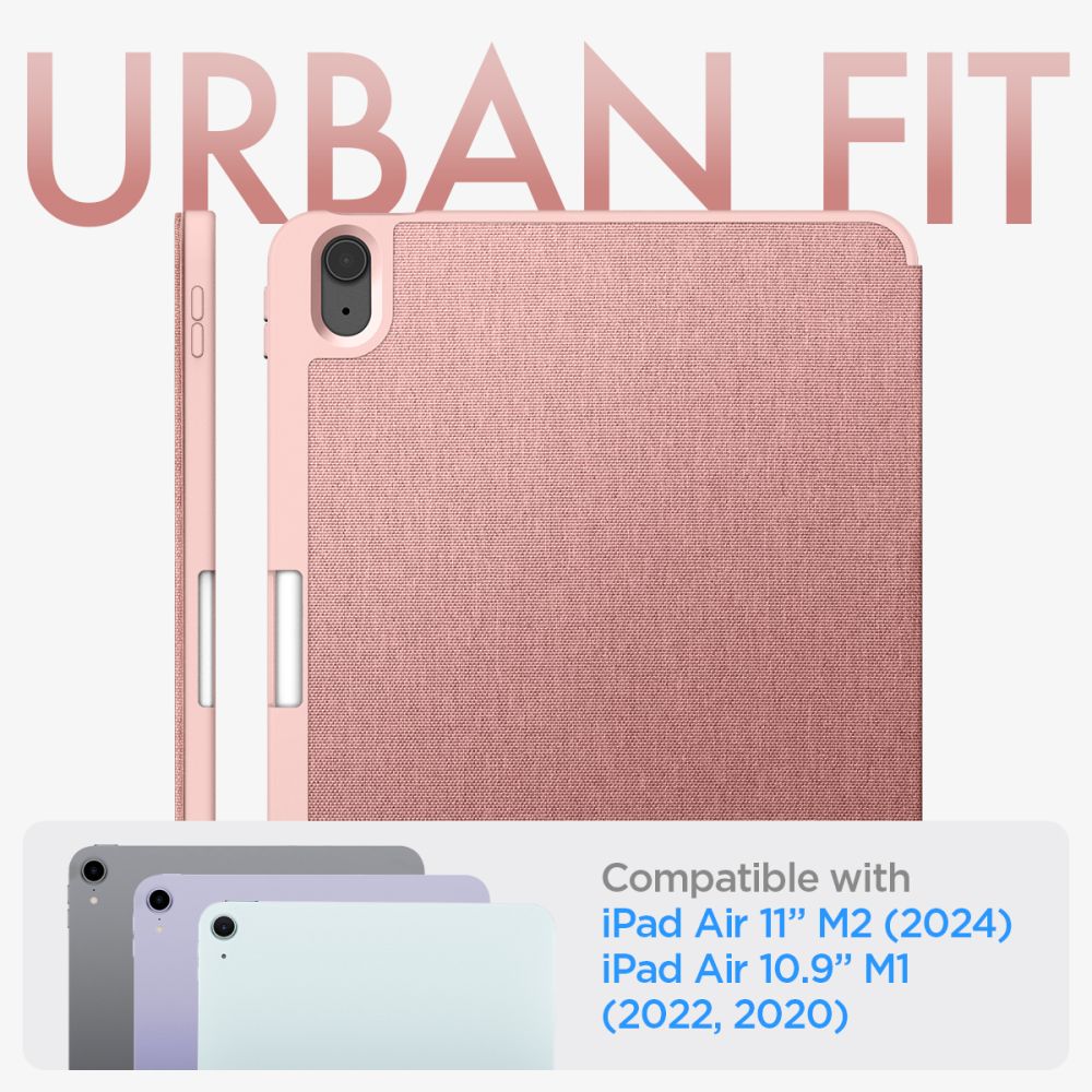 ETUI SPIGEN URBAN FIT IPAD AIR 10.9” 4 / 5 / 2020-2022 / 11” 6 / 7 / 2024-2025 RÓŻOWO ZŁOTE