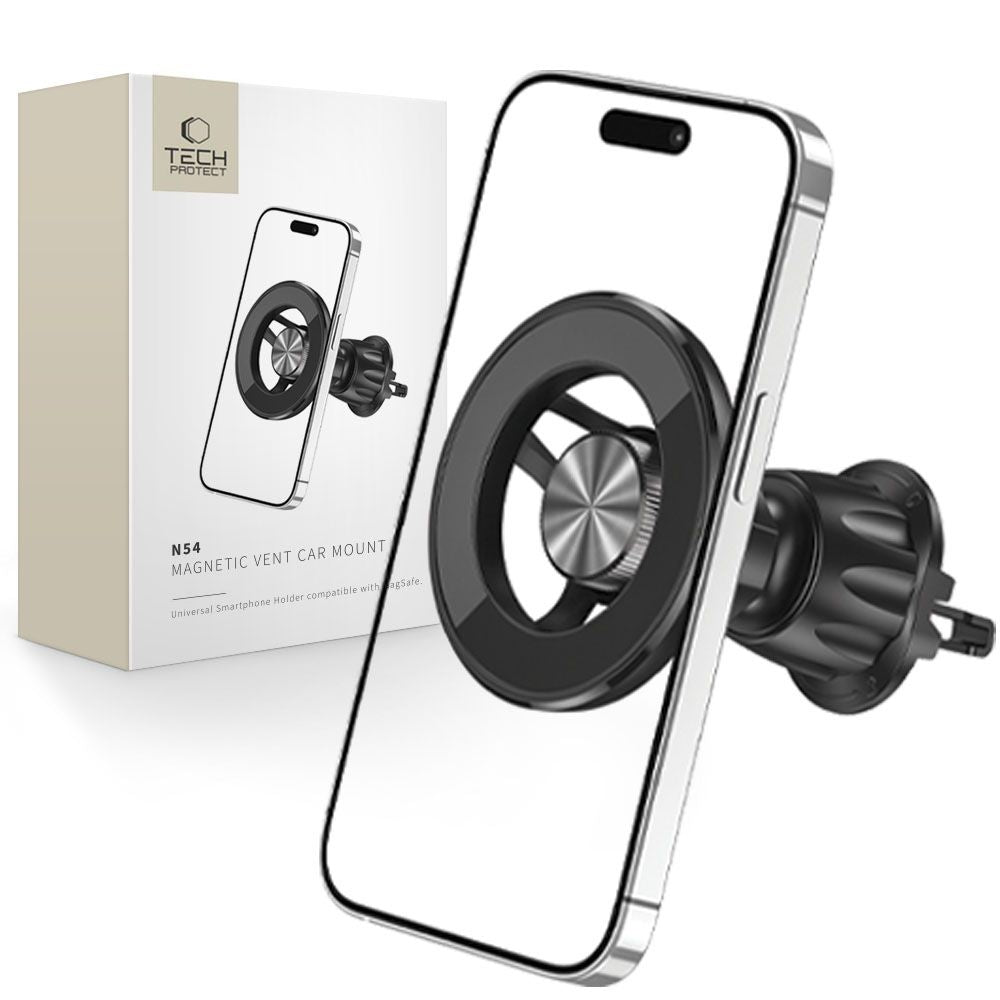 UCHWYT SAMOCHODOWY DO KRATKI TECH-PROTECT N54 MAGNETIC MAGSAFE VENT CAR MOUNT CZARNY