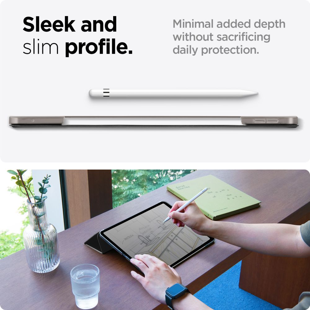 ETUI SPIGEN SMART FOLD IPAD PRO 11” 5 / 2024 CZARNE