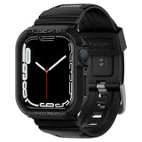 PASEK SPIGEN RUGGED ARMOR ”PRO” APPLE WATCH 4 / 5 / 6 / 7 / 8 / 9 / SE (44 / 45 MM) CZARNY