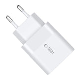 ŁADOWARKA SIECIOWA TECH-PROTECT C30W 2-PORT NETWORK CHARGER PD30W/QC3.0 BIAŁA