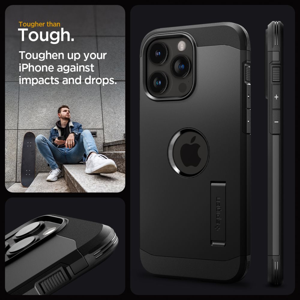 ETUI SPIGEN TOUGH ARMOR MAG MAGSAFE IPHONE 15 PRO CZARNE