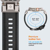 PASEK SPIGEN DURAPRO ARMOR PU APPLE WATCH 6 / 7 / 8 / 9 / 10 / SE / ULTRA 1 / 2 (44 / 45 / 46 / 49 MM) BLACK CZARNY