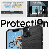 ETUI SPIGEN LIQUID AIR IPHONE 14 PLUS / 15 PLUS CZARNE