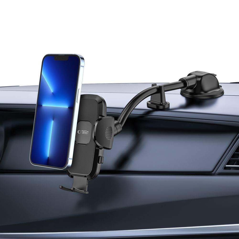 UCHWYT SAMOCHODOWY DŁUGI TECH-PROTECT V3 UNIVERSAL LONG ARM WINDSHIELD & DASHBOARD CAR MOUNT BLACK CZARNY