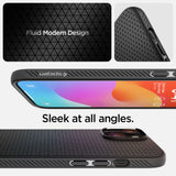 ETUI SPIGEN LIQUID AIR IPHONE 15 CZARNE