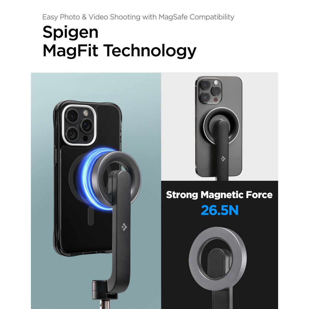 SELFIE STICK TRIPOD SPIGEN S570W MAGSAFE BLUETOOTH CZARNY