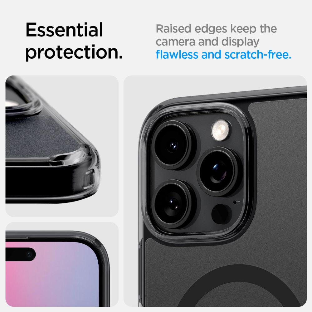 ETUI SPIGEN ULTRA HYBRID ”T” MAG MAGSAFE IPHONE 16 PRO FROST BLACK MATOWE CZARNE