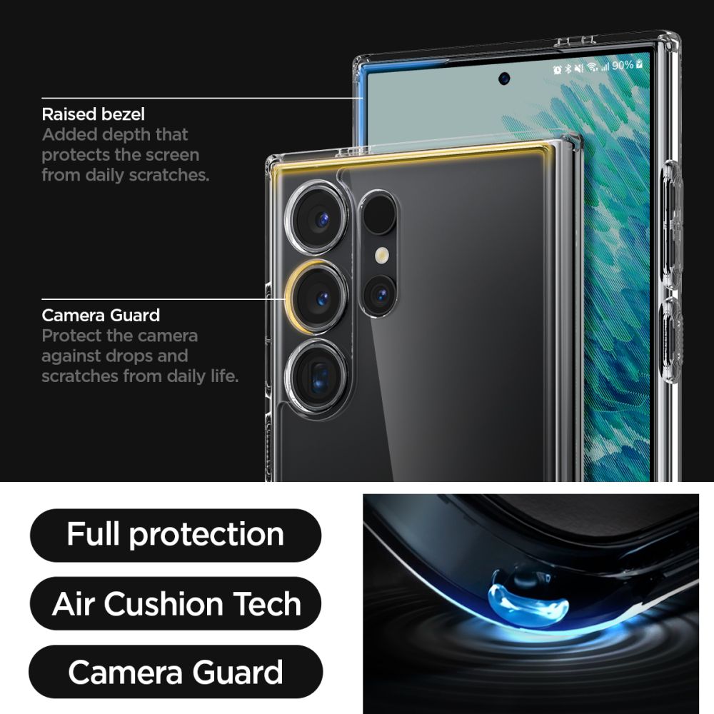 ETUI SPIGEN ULTRA HYBRID SAMSUNG GALAXY S24 ULTRA TRANSPARETNE