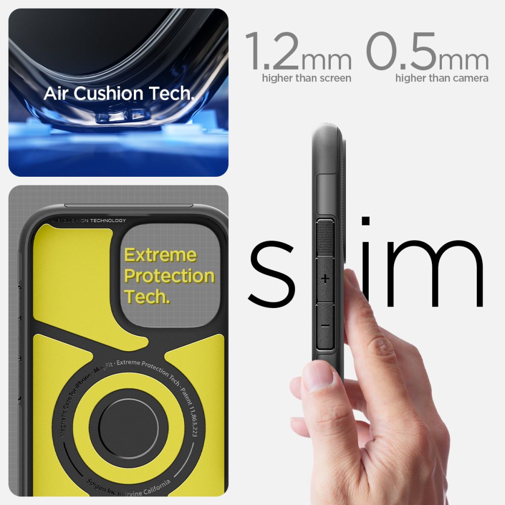 ETUI SPIGEN SLIM ARMOR MAG MAGSAFE IPHONE 16 CZARNE