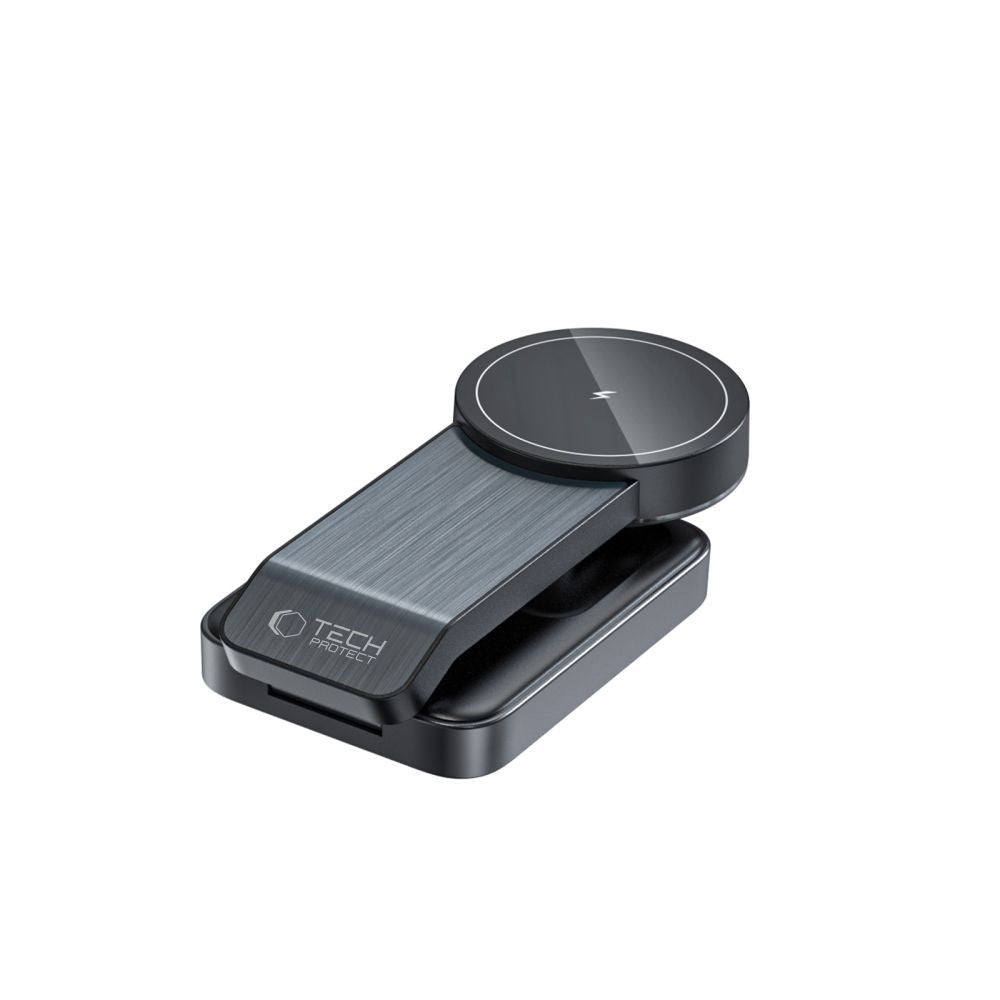 ŁADOWARKA INDUKCYJNA 3W1 TECH-PROTECT QI15W-A28 3IN1 MAGNETIC MAGSAFE WIRELESS CHARGER CZARNY