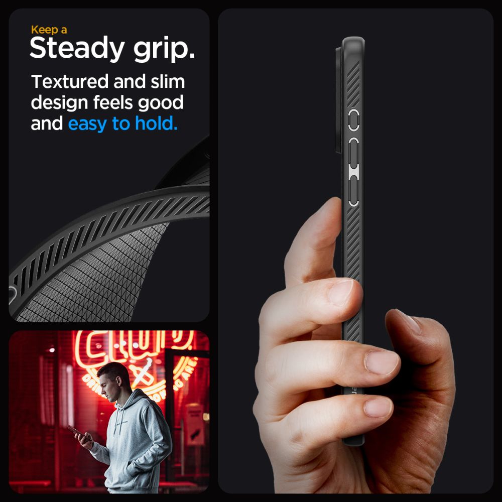 ETUI SPIGEN LIQUID AIR IPHONE 15 PRO MAX MATTE BLACK CZARNE