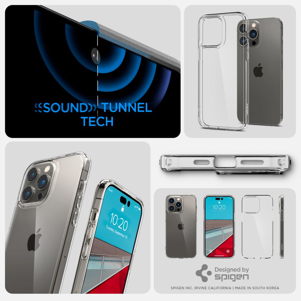 ETUI SPIGEN ULTRA HYBRID IPHONE 14 PRO TRANSPARENTNE