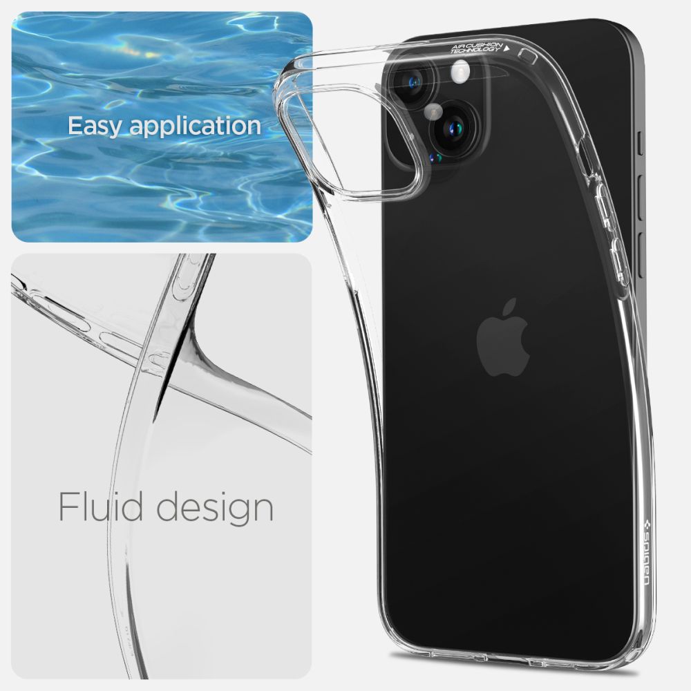 ETUI SPIGEN LIQUID CRYSTAL IPHONE 15 CRYSTAL CLEAR TRANSPARETNE