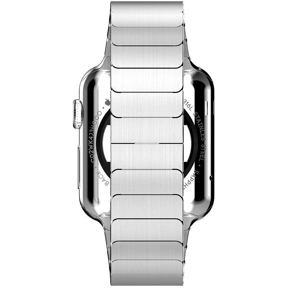 PASEK TECH-PROTECT LINKBAND APPLE WATCH 4 / 5 / 6 / 7 / 8 / 9 / SE / ULTRA 1 / 2  (42 / 44 / 45 / 49 MM) SILVER SREBRNY