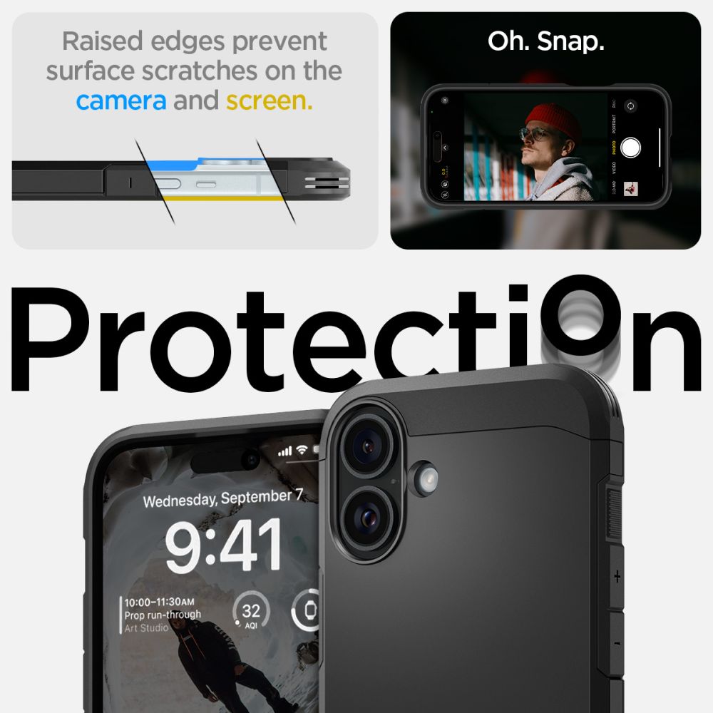 ETUI SPIGEN TOUGH ARMOR MAG MAGSAFE IPHONE 16 PLUS CZARNE