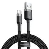 BASEUS KABEL CAFULE USB - USB-C 2,0 M 2A SZARO-CZARNY