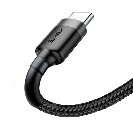 BASEUS KABEL CAFULE USB - USB-C 2,0 M 2A SZARO-CZARNY
