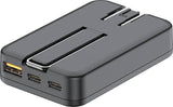 ŁADOWARKA BEZPRZEWODOWA BUDI 2XUSBC/30W 1XUSB-A/18W MAGSAFE 15W CZARNA