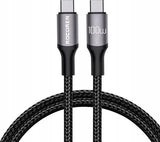 KABEL USB-C DO USB-C ROCOREN RETRO SERIES 100W 2M SZARY