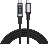 KABEL USB ROCOREN USB-C - USB-C 1 M SZARY