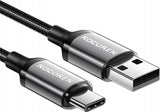 KABEL RETRO ROCOREN USB DO USB-C RETRO SERIES 3A, 2M SZARY