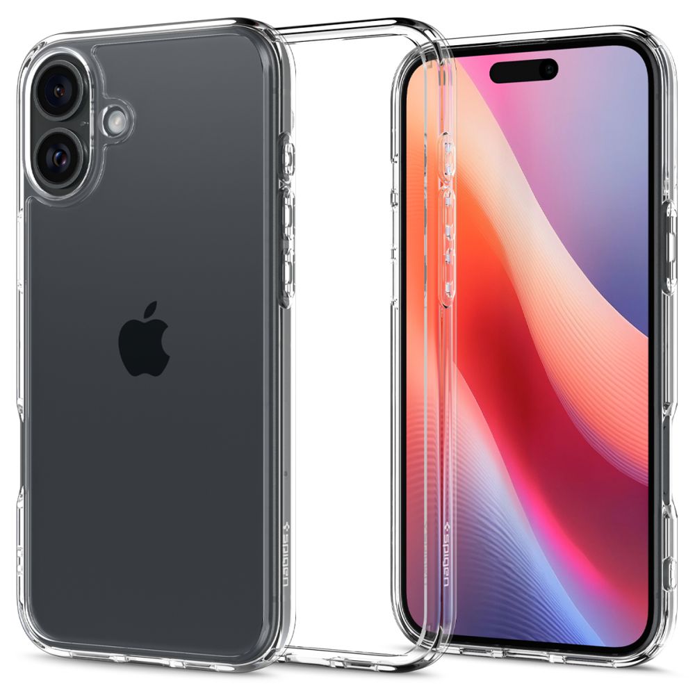 ETUI SPIGEN ULTRA HYBRID IPHONE 16 PLUS CRYSTAL CLEAR TRANSPARETNE