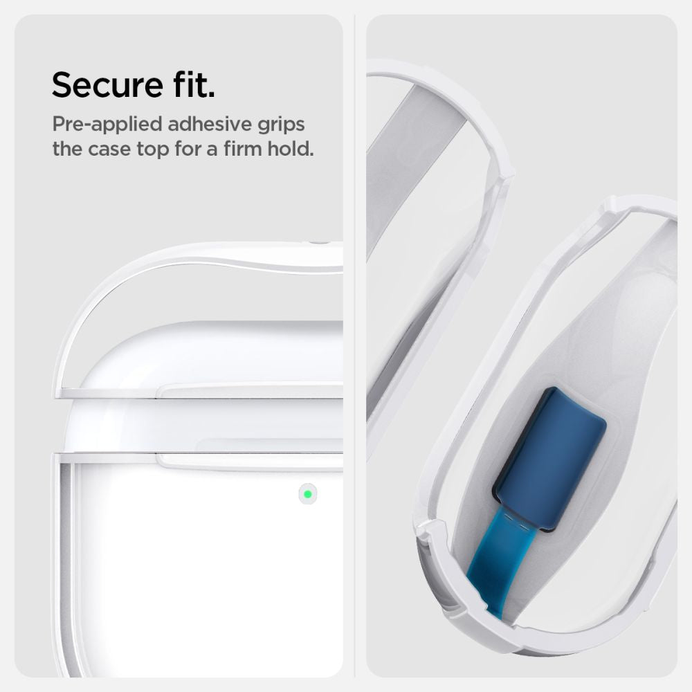 ETUI NA SŁUCHAWKI SPIGEN ULTRA HYBRID APPLE AIRPODS 4 JET WHITE BIAŁE