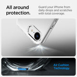 ETUI SPIGEN ULTRA HYBRID IPHONE 16E CRYSTAL CLEAR TRANSPARENTNE
