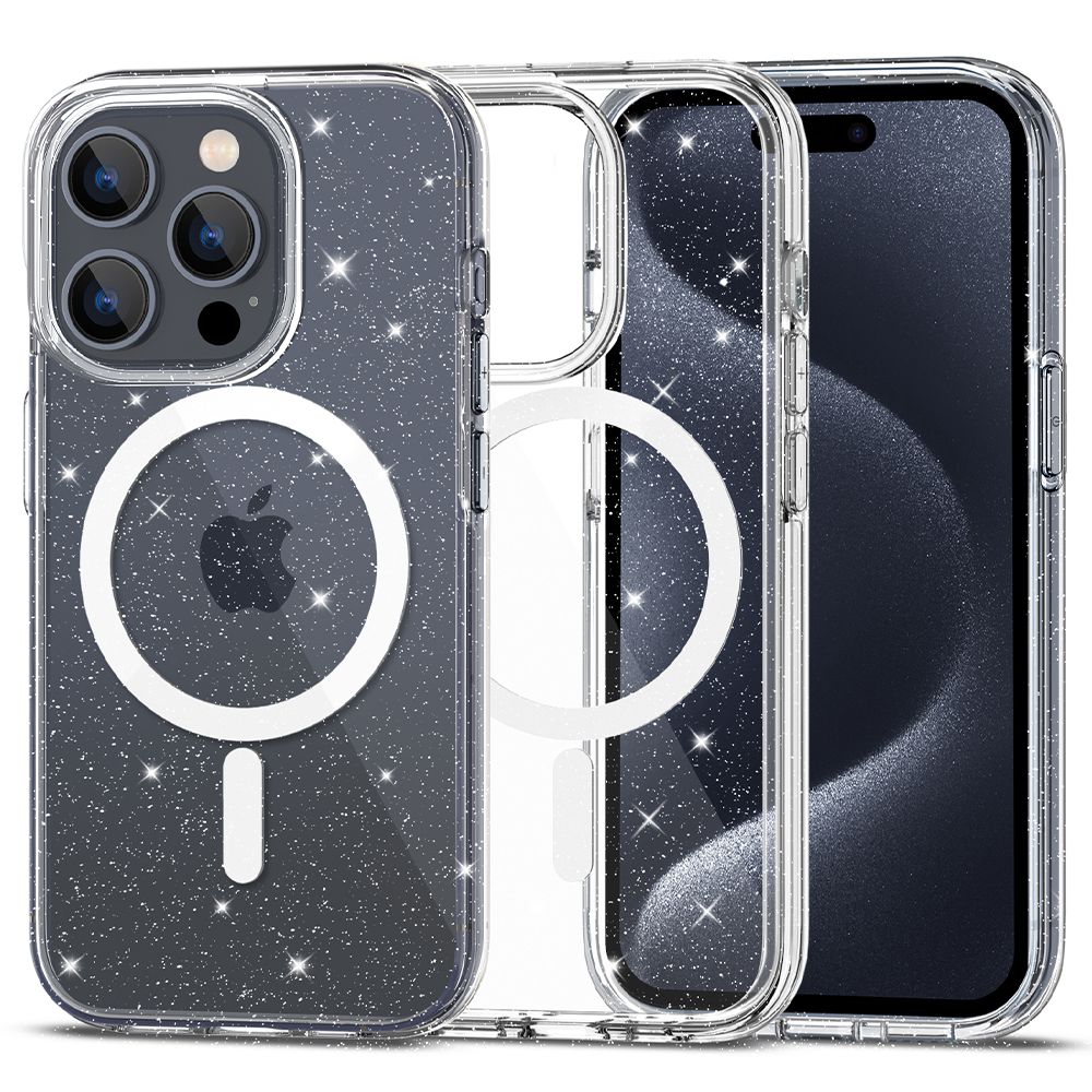 ETUI TECH-PROTECT FLEXAIR HYBRID MAGSAFE IPHONE 15 PRO TRANSPARETNO BROKATOWE
