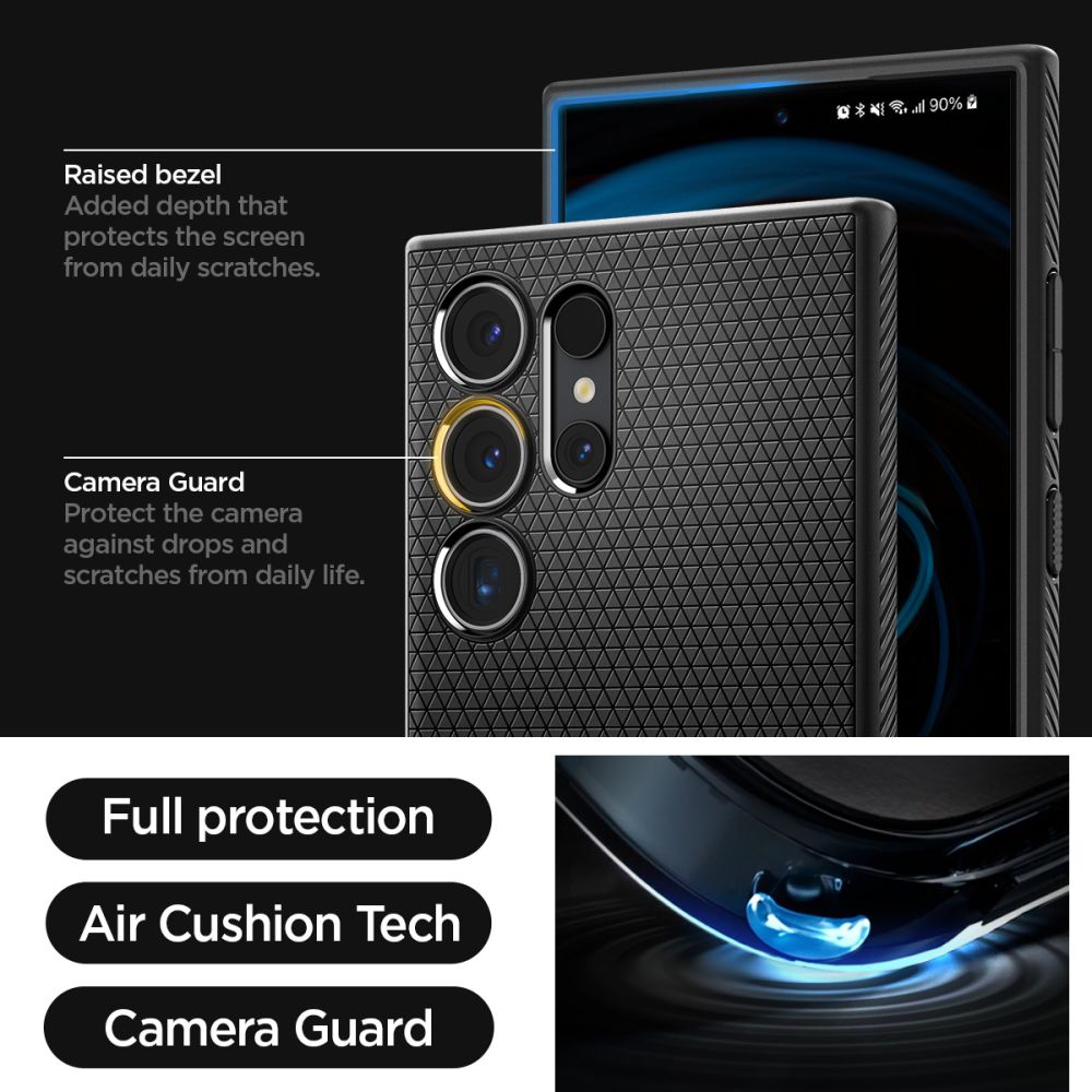 ETUI SPIGEN LIQUID AIR SAMSUNG GALAXY S24 ULTRA CZARNE