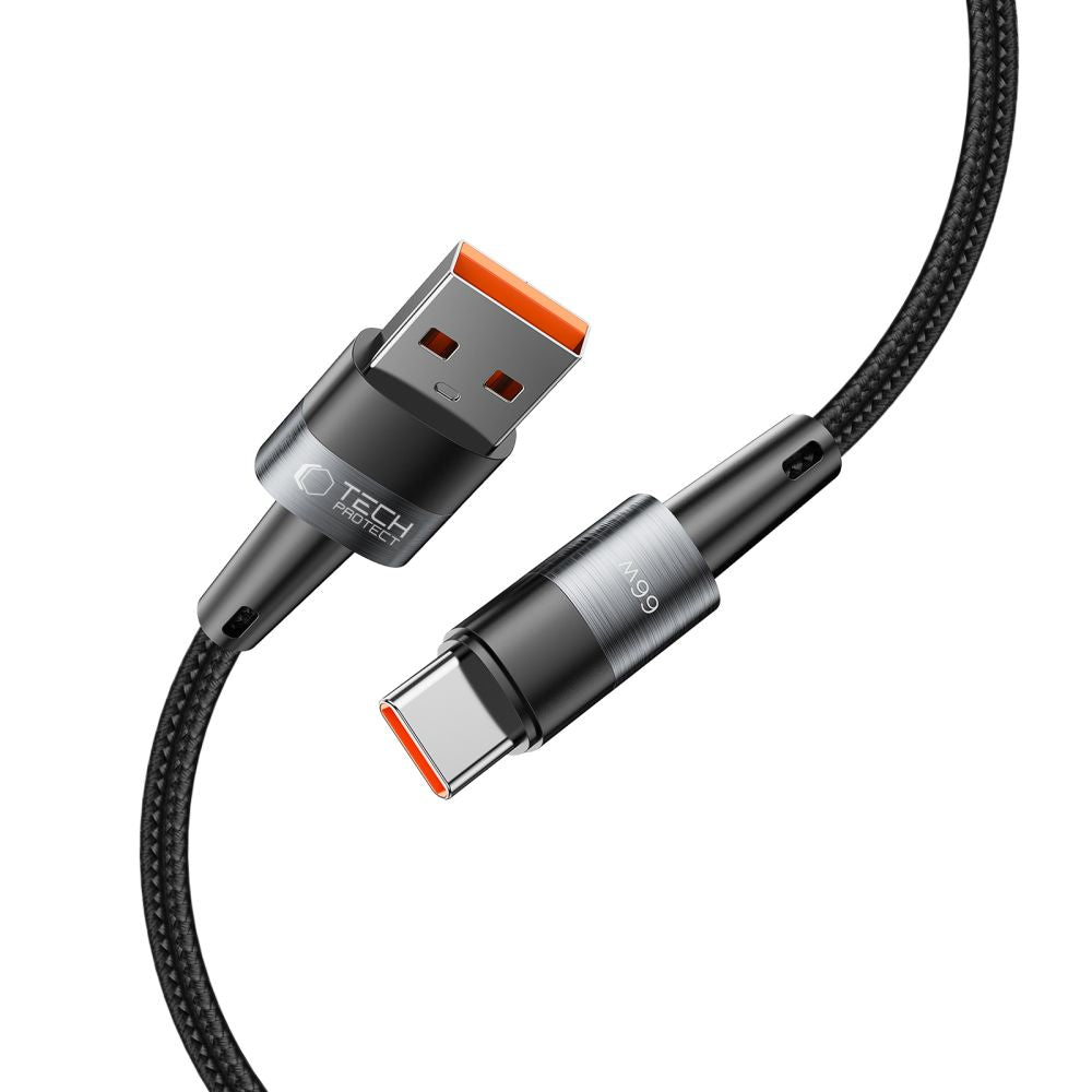 KABEL TECH-PROTECT ULTRABOOST TYPE-C CABLE 66W/6A 25CM SZARY