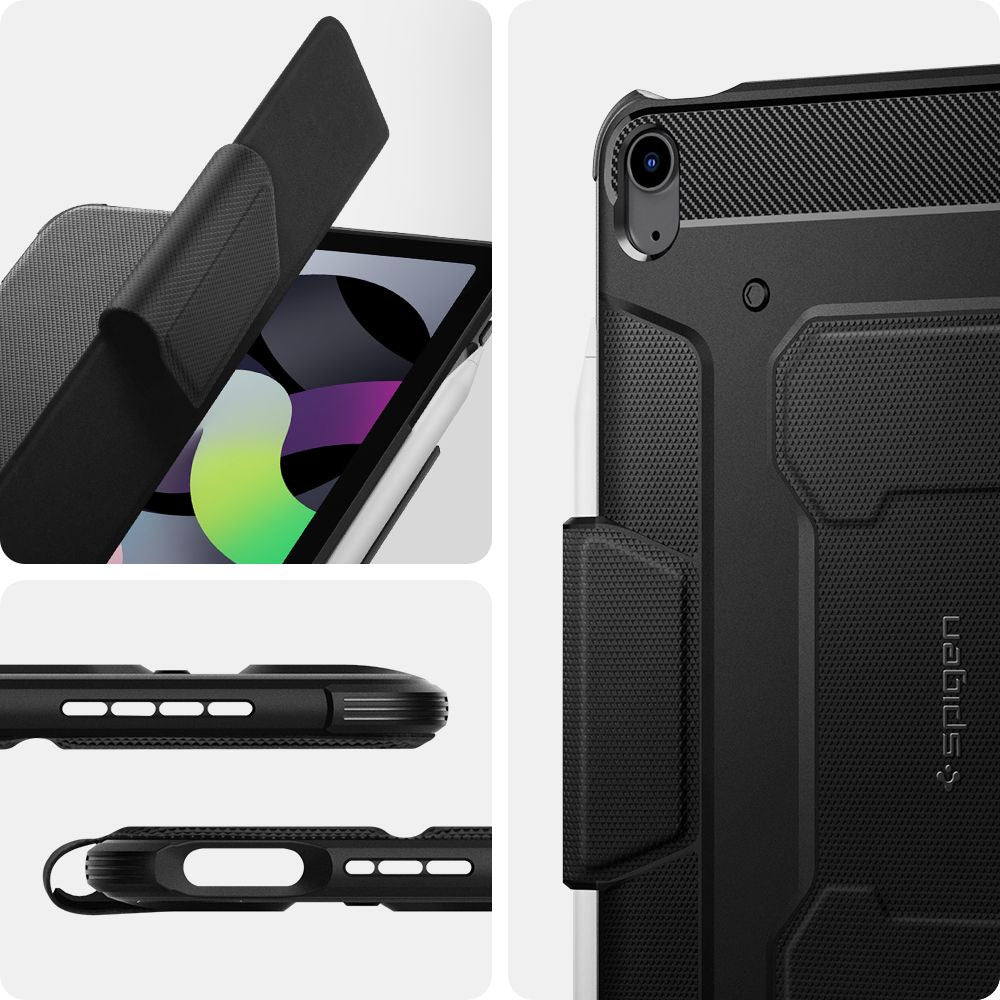 ETUI SPIGEN RUGGED ARMOR ”PRO” IPAD AIR 10.9” 4 / 5 / 2020-2022 / 11” 6 / 7 / 2024-2025 CZARNY