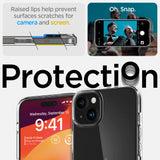 ETUI SPIGEN LIQUID CRYSTAL IPHONE 15 CRYSTAL CLEAR TRANSPARETNE