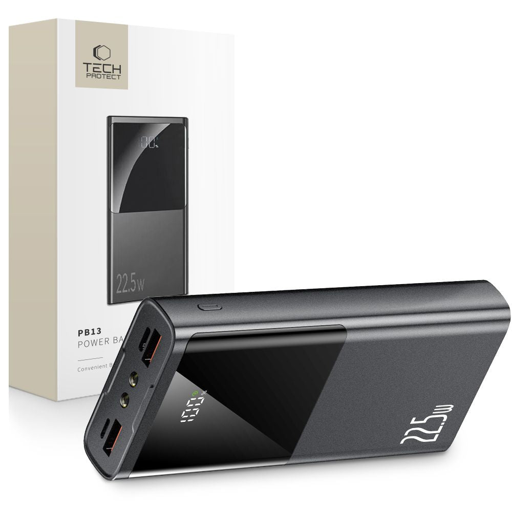 POWERBANK TECH-PROTECT PB13-22.5W POWER BANK 20000MAH GREY SZARY