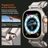 PASEK SPIGEN DURAPRO ARMOR PU APPLE WATCH 6 / 7 / 8 / 9 / 10 / SE / ULTRA 1 / 2 (44 / 45 / 46 / 49 MM) BLACK CZARNY