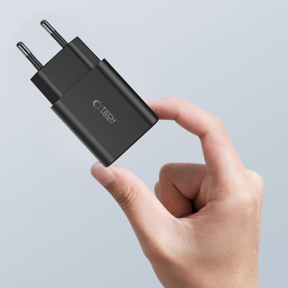 ŁADOWARKA SIECIOWA TECH-PROTECT NC30W 2-PORT NETWORK CHARGER PD30W/QC3.0 BIAŁA